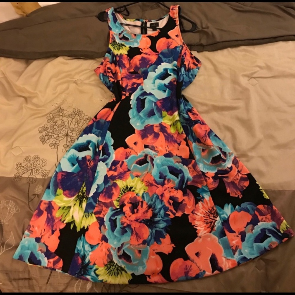 Bright colored dress